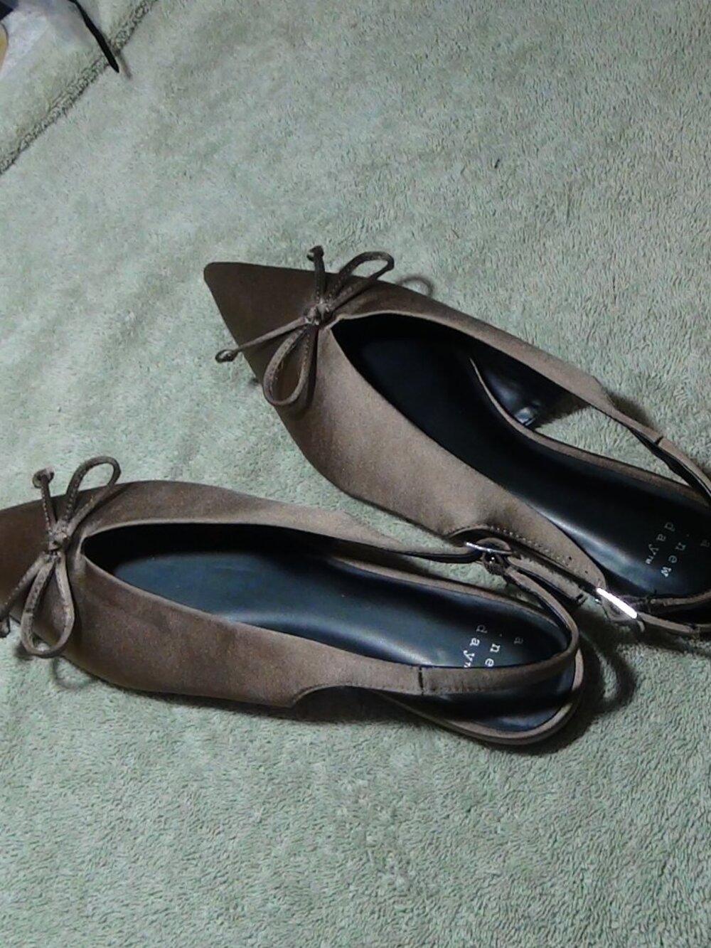 Women’s Camille Shoes Satin A New Day Taupe Size 7.5 Taupe